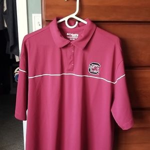 Columbia golf knit shirt/ South Carolina Gamecocks